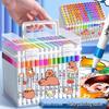 Акрилові акварельні маркери для дітей: Нерозтікаючі, штабельовані, водонепроникні художні маркери та пензлі для малювання для дитячого садка.