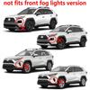 Chrome Front Fog Light Lamp Cover Trim Decor Fits Toyota New RAV4 2019-2023 2024