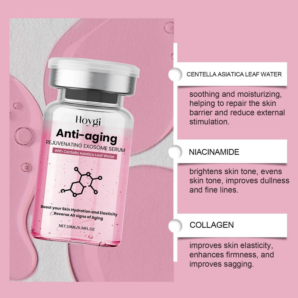 Rejuvenating Exosome Serum with Centella Asiatica - Anti-Aging Facial Treatment To Boost Collagen, Hydration & Skin Elasticity