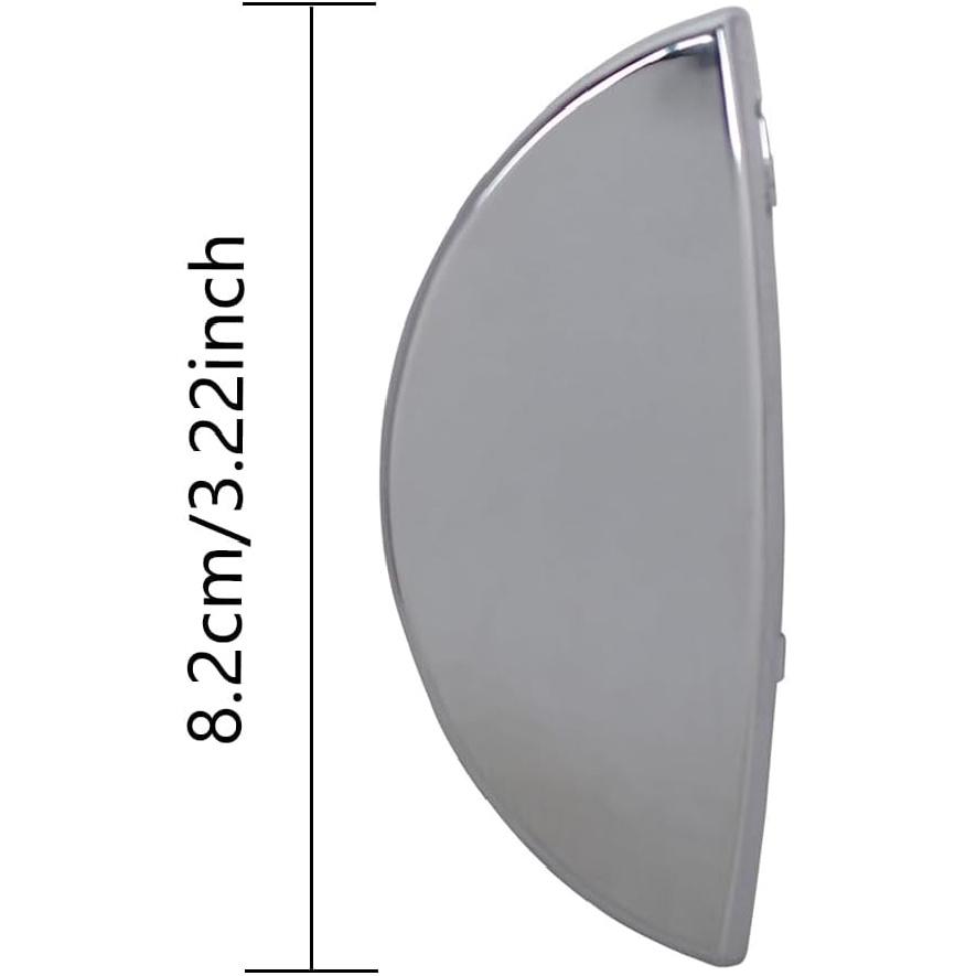 Riloer Front Headlight Washer Cap, Chrome Headlight Washer Cover, Compatible with Mini Cooper R50 R52 R53 2001-2006 With Headlight Washer Nozzle,