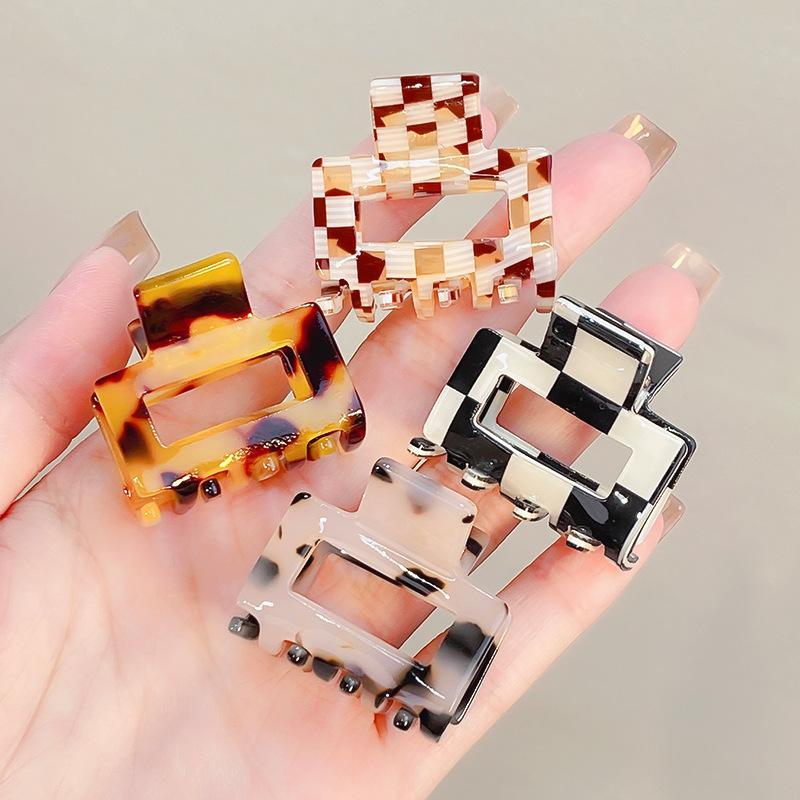 Square Shark Hairpins Acetic Acid Hair Clips for Women Girls' Outdoor Hair Ornaments Hair Jewelry Pins