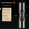 Dual Pepper Grinder with 304 Stainless Steel – Manual Double-headed Design for Home Kitchen Use