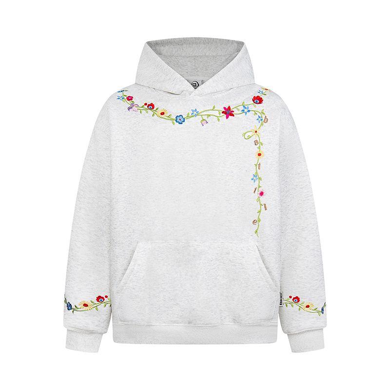 Long Sleeve Oversized Man Hoodies Vintage Floral Casual Loose Spring Autumn Women Pullover Sweatshirt Tops