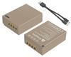 Anegine Direct Charging 1500mAh Replacement Direct Charging Port of for Fujifilm and More NP-W126 NP-W126S Type-C (Set 2) XT30II, XT30, XT20, XT10,