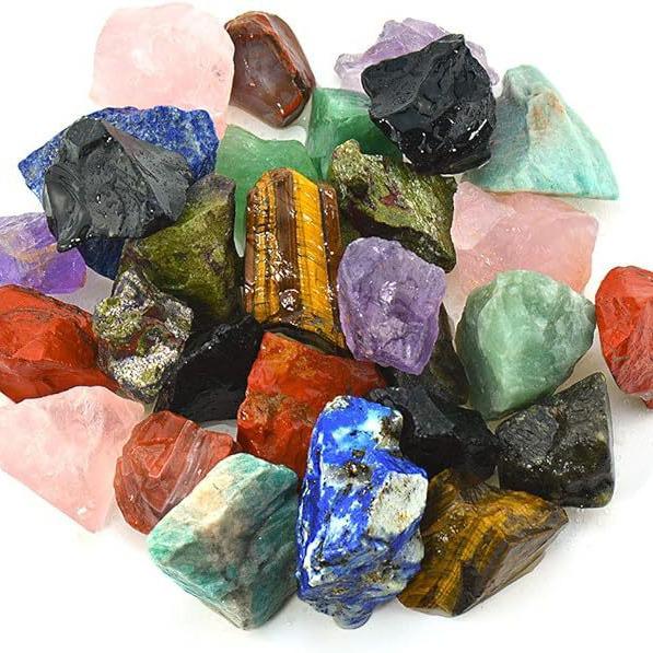 Large Natural Raw Pink Crystal and Amethyst Aromatherapy Home Decor Stones
