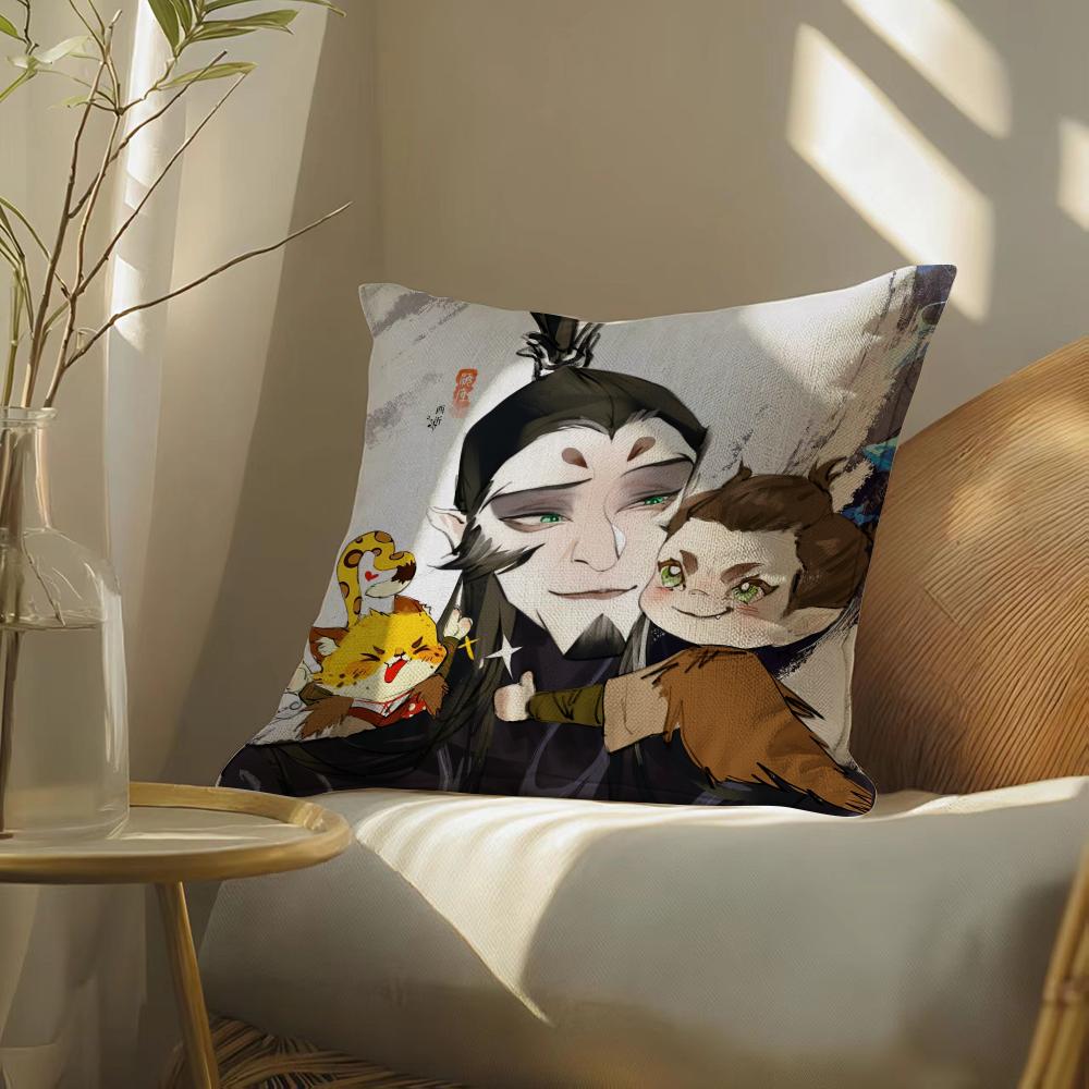Newnezhaaobingstuffed Pillow Case Pillowcase, Double-Sided Printed, Sofa Cushion, Bedroom Headboard