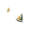 Feng Shui Sailboat Statue Home Decor Tabletop Ornament Decorative Figurine for Birthday