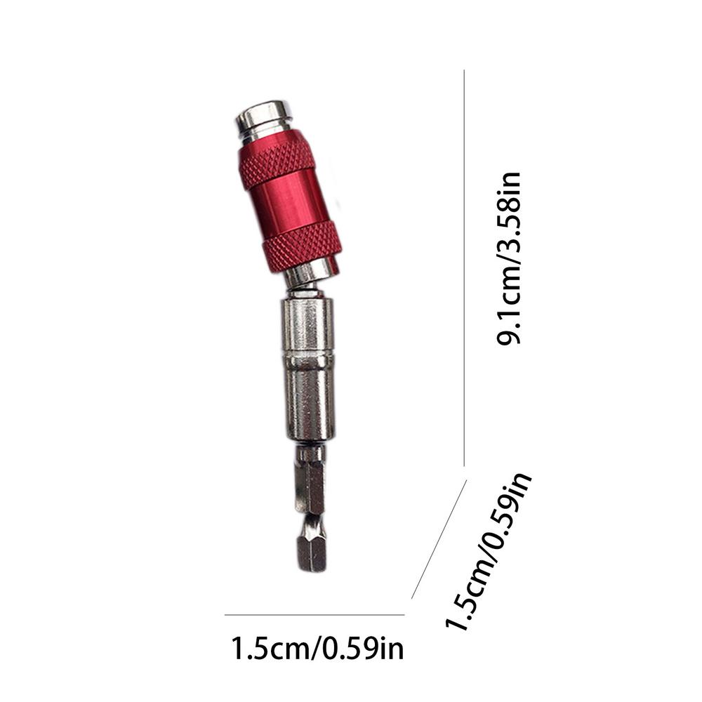 Electric Drill Magnetic Screwdriver Bit Holder Multi-Angle Screwdriver Accessories Portable Reversing Extension Rod 1/4in