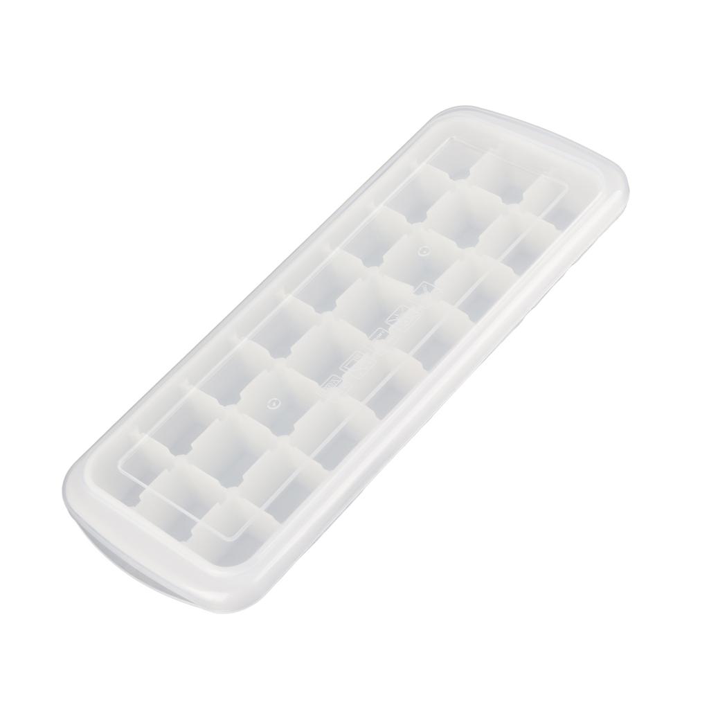 24?Gitter-Eiswürfelform mit versiegeltem Deckel Lebensmittel?Lebensmittelechtes Flexibles Silikon Eiswürfelform