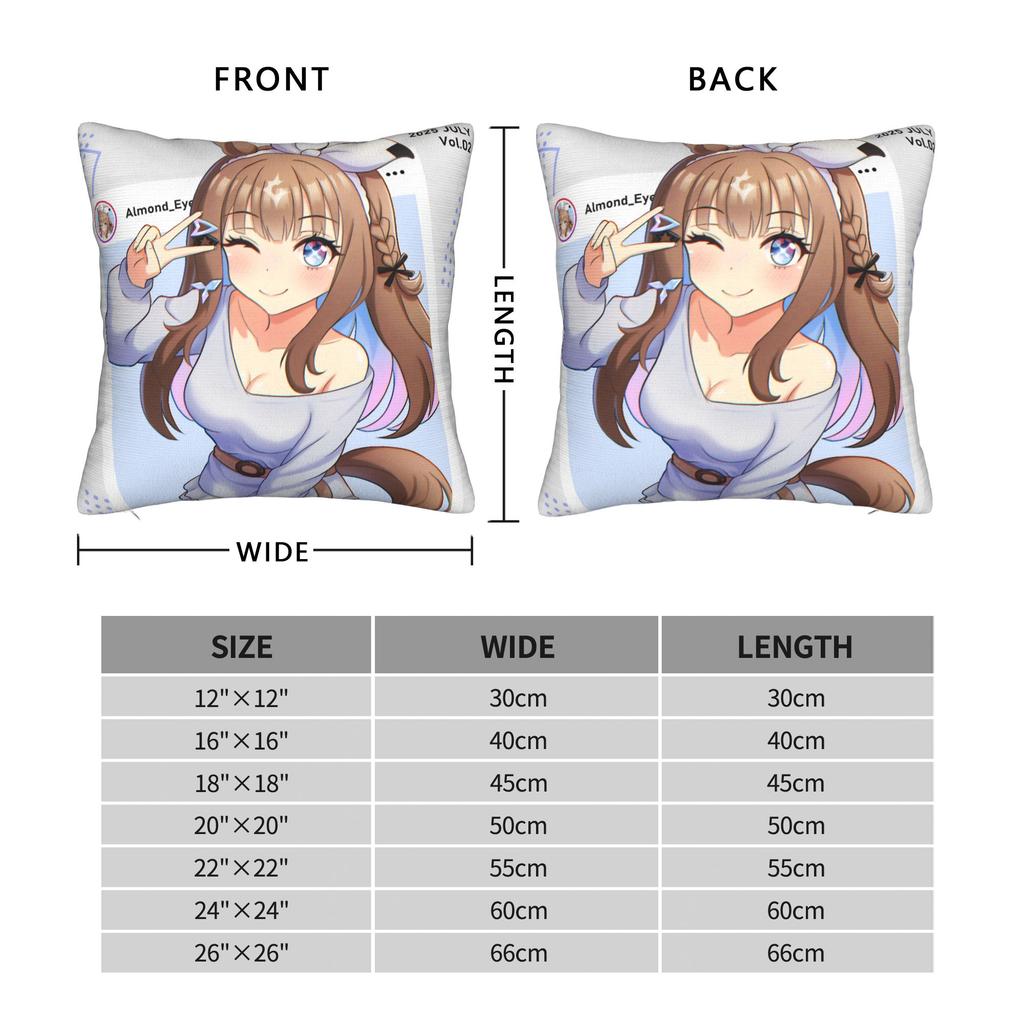 Decorative Pillowcase Umamusume Pretty Derby Anime Accessories Living Room  Throw Pillow Case Cover Square Multi Size