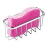 Stainless Steel Sponge Holder Suction Cup Sink Rack Kitchen Organizer for Sponge Brushes