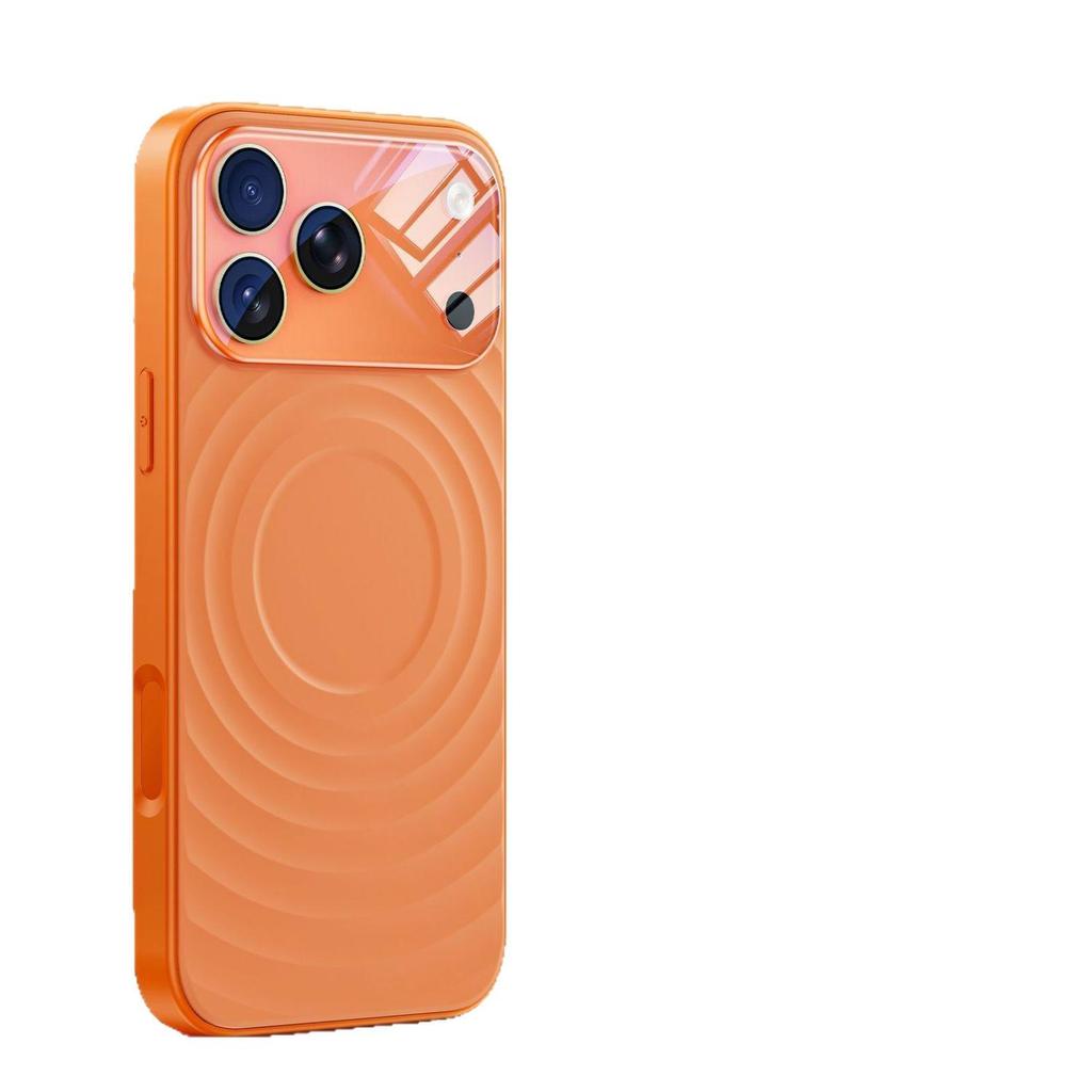 Liquid Silicone Ripple Pattern Magnetic Phone Case for iPhone 17 Pro Max with Button for Apple 16 and 15
