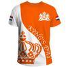T-shirt homme Pays-Bas, emblème national des Pays-Bas, imprimé 3D, unisexe, tendance, col rond, surdimensionné, ample, style hip-hop, manches courtes