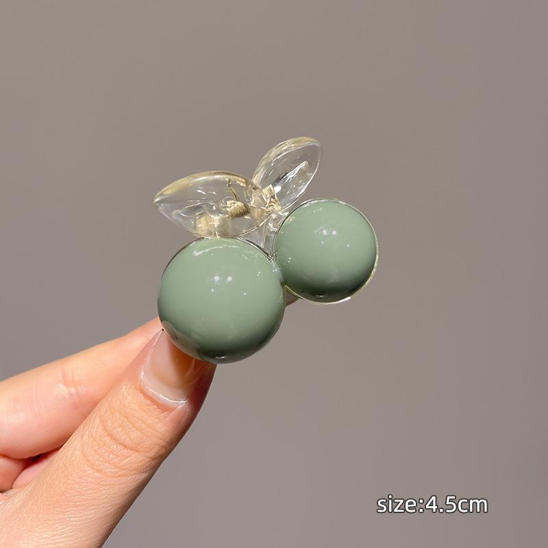 

Корейская зеленая жемчужная заколка-краб для волос, большая заколка-краб для кудрявых волос, модные женские аксессуары для волос, головной убор