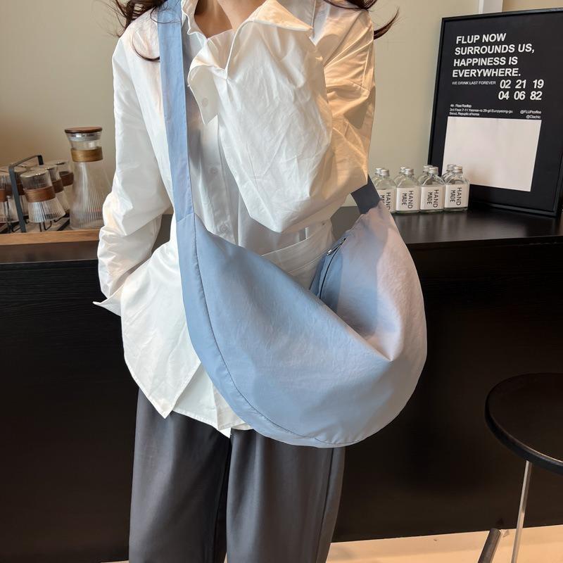Nylon Cloth Bag Women's New High-end Texture Niche Summer Versatile Large-capacity Shoulder Crossbody Dumpling Bag