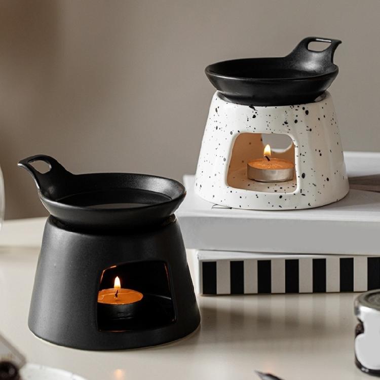 Multifunctional Ceramics Oil Burners Tealight Holder with Split Dish Design And Efficient Home Fragrances Diffusions