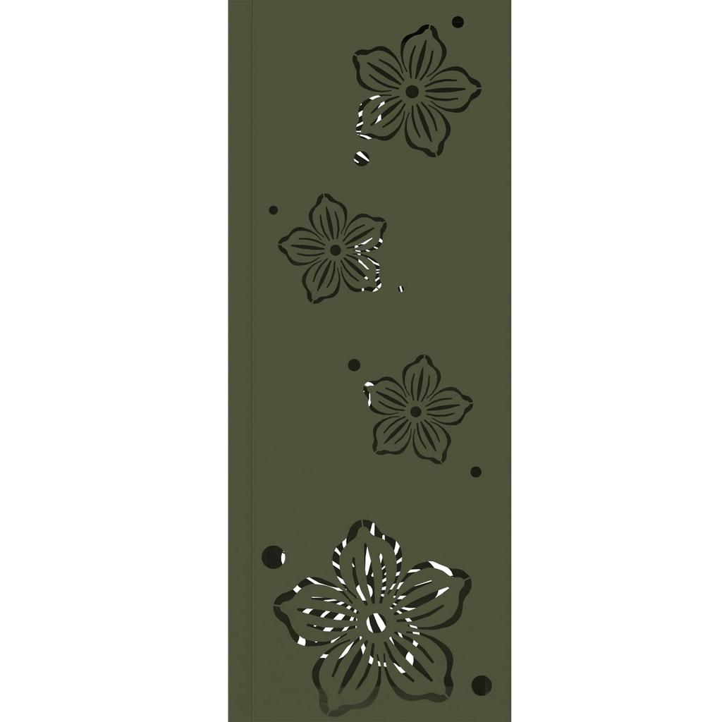 Solar LED Path Light 2 Pcs Olive Green Cold Rolled Steel
