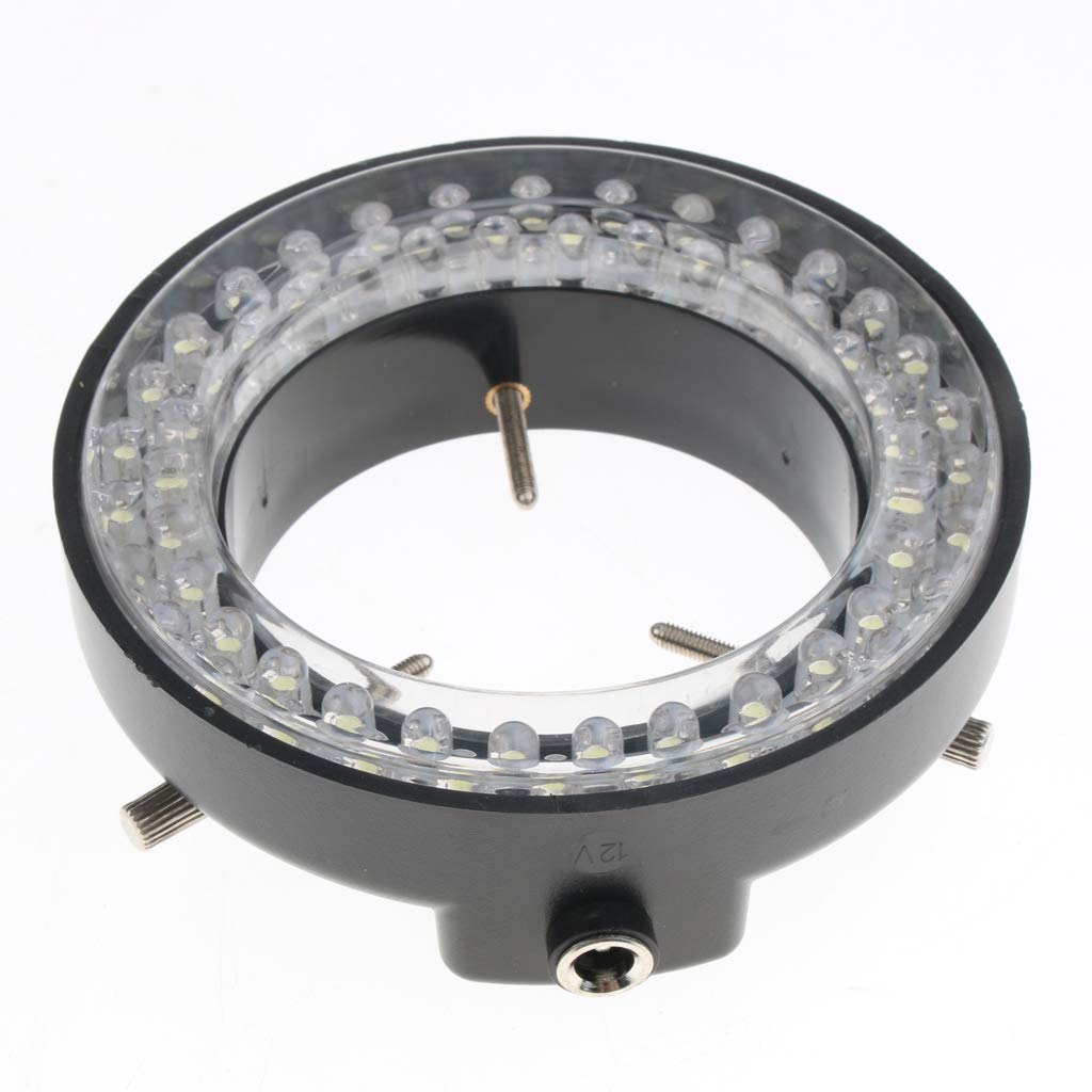 Baoblaze LED Ring for Stereo Illuminator Kit with Power 62mm Inner Diameter Light, Adjustable, Microscopes, Adapter,