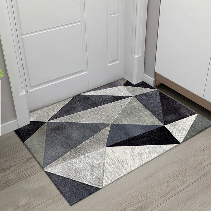 Nordic Wind Crystal Velvet Floor Mat Absorbent Non-slip Mat for Bathroom Door Household Dirty and Washable Door Mat