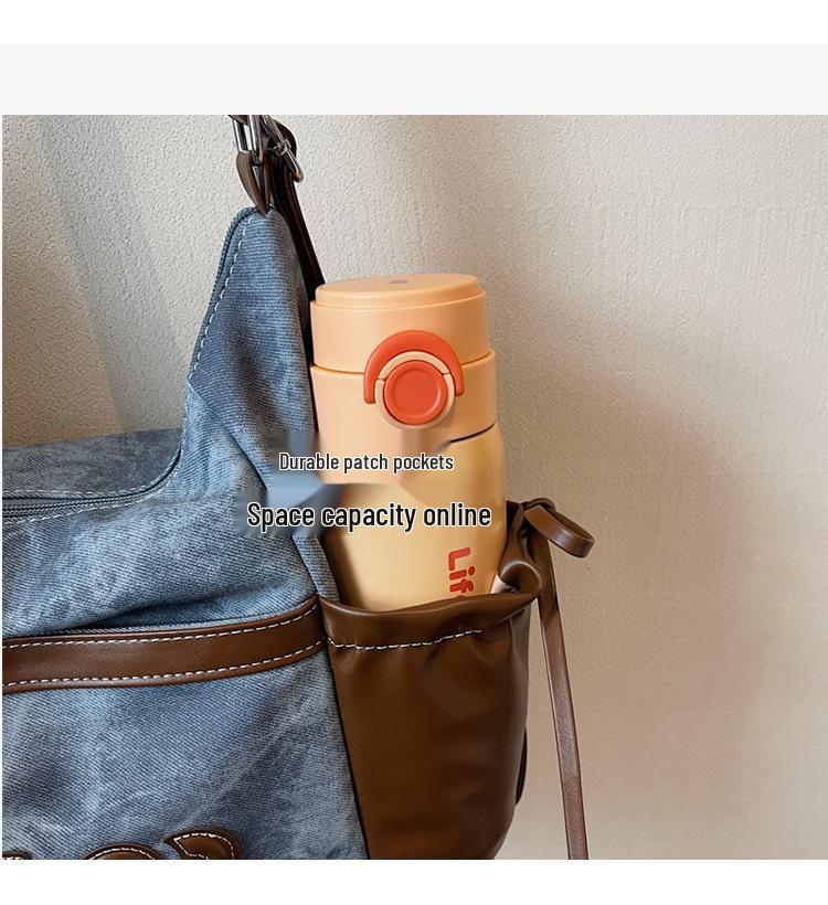 Damen Retro Minimalistisch Großvolumige Tragetasche - High-End Outdoor Lässige Schulterhandtasche