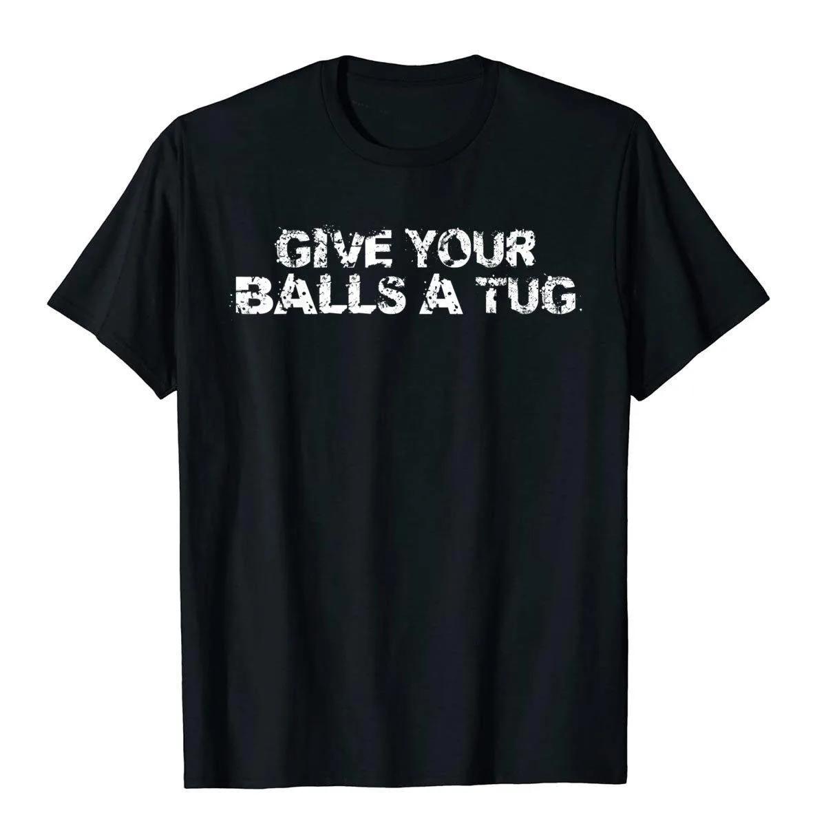 Give Your Balls A Tug Funny Tshirt Funny Hockey Trash Tal... XL