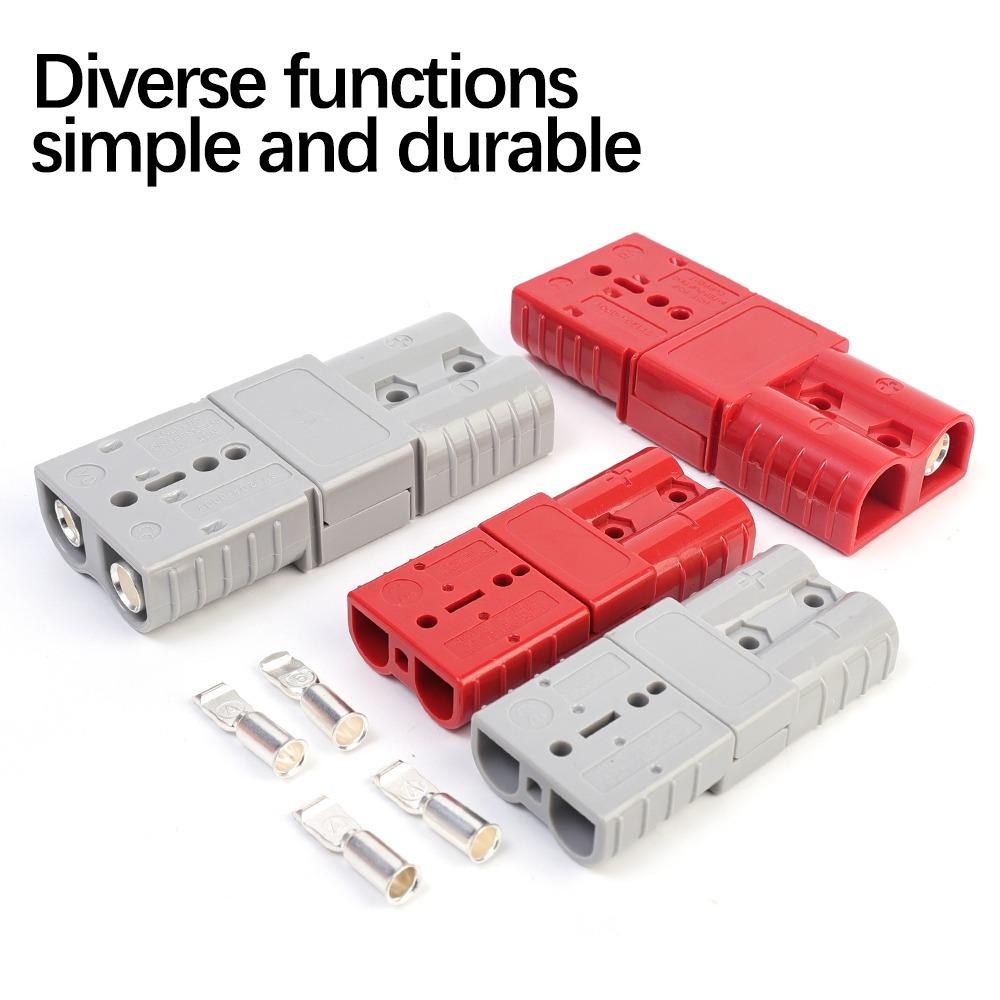 Forklift Battery Charging Plug Connector 50A 120A 175A Flame Retardant PC Auto Industrial Power Connectors for Warehouse Motors