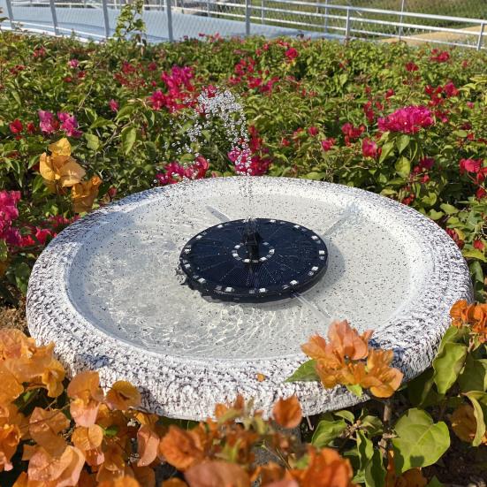 

Плавающий фонтан на солнечной энергии ABS пруд бассейн сад фонтан для аквариума чёрный