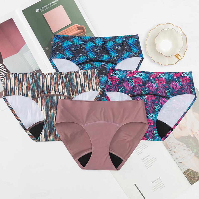 Free Odor Seamless 4 Layers Period Panties NO PFAS Culotte Menstruelles Underwear Women Menstrual Period Panties