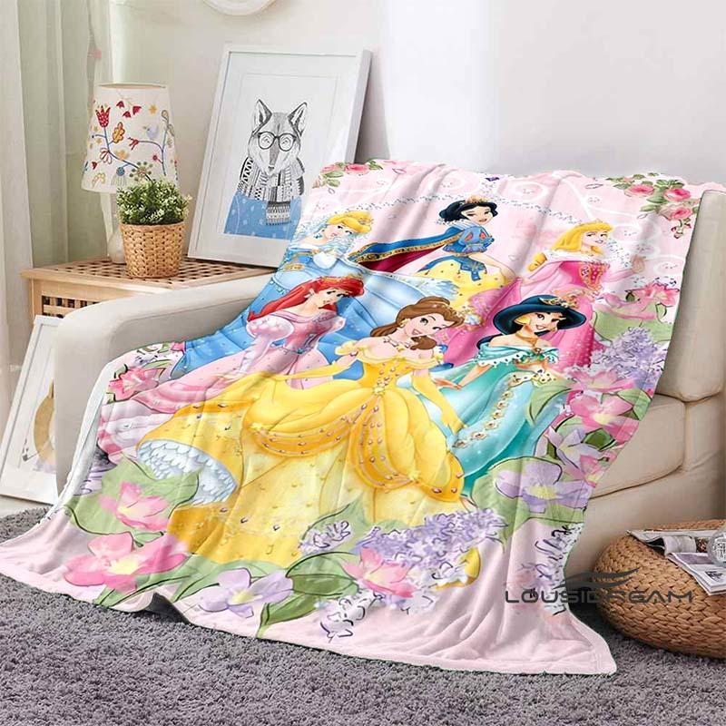 3D Printed Disney Princess Cartoon Blanket, Suitable for All Seasons, Wearable By Children and Adults, A Luxurious Gift Choice.