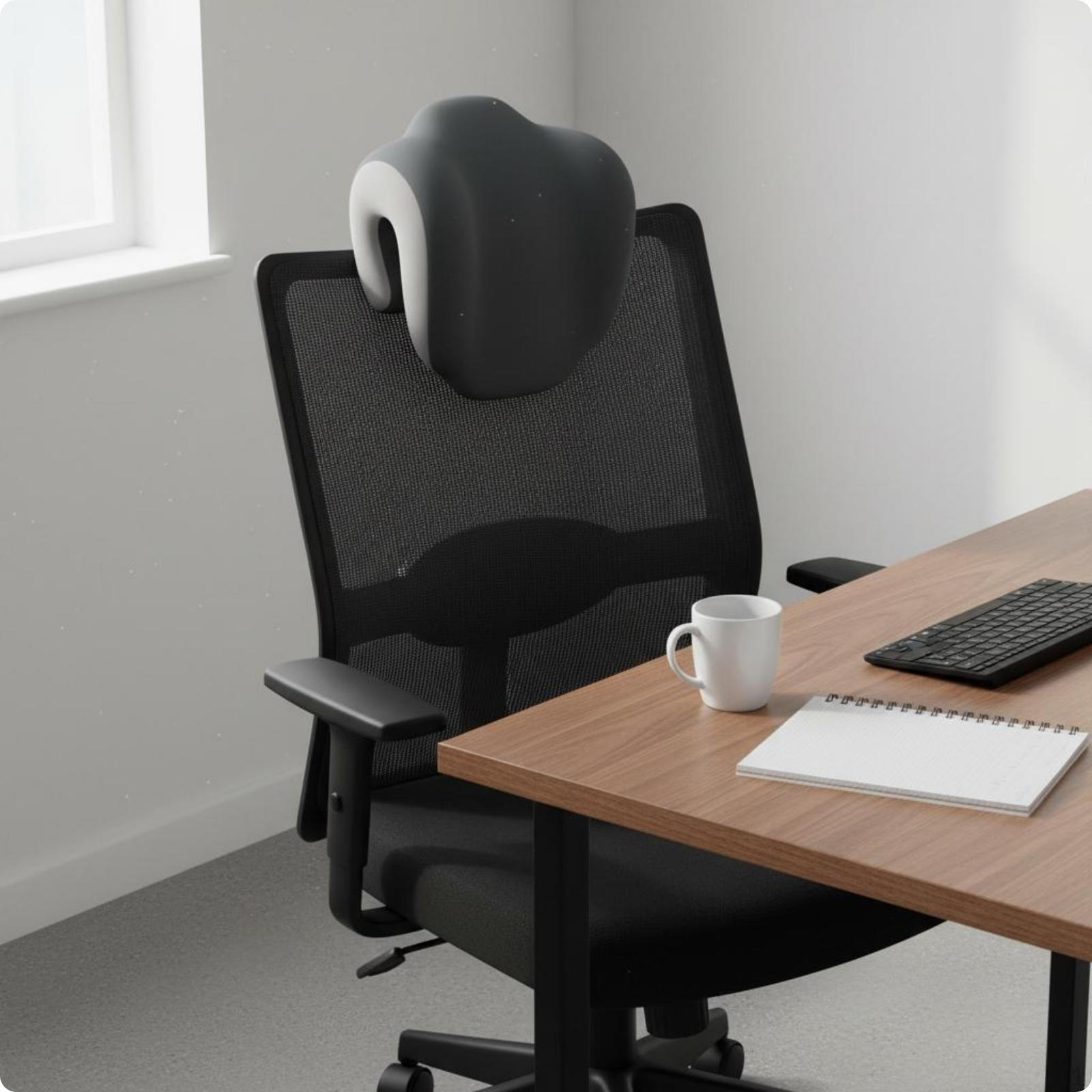 Biroja krēsla galvas balsts Ergonomisks kakla