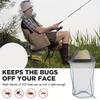 Extra-Large Mosquito Head Net with Face Mask–Heavy-Duty Fine Mesh Bug Protection,Compatible with Hats&Helmets,Ideal for Fishing