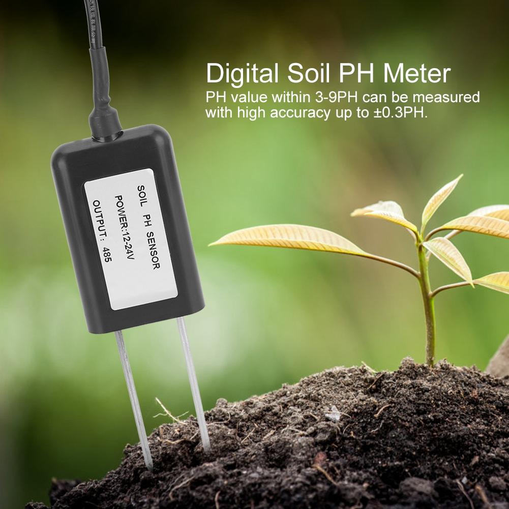RS485 Waterproof Digital Garden Greenhouse Soil PH Meter Sensor Tester Transmitter