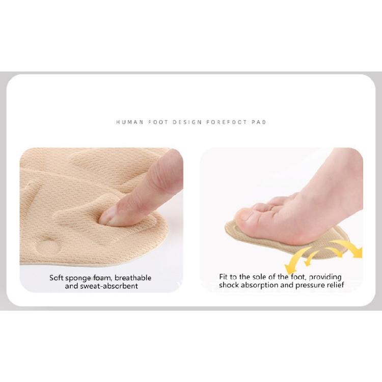 4Pairs Anti Blisters Insoles Anti Chafing Foam Forefoot Protectors Adhesive Shoe Cushion For Women High Heel Dress Shoe