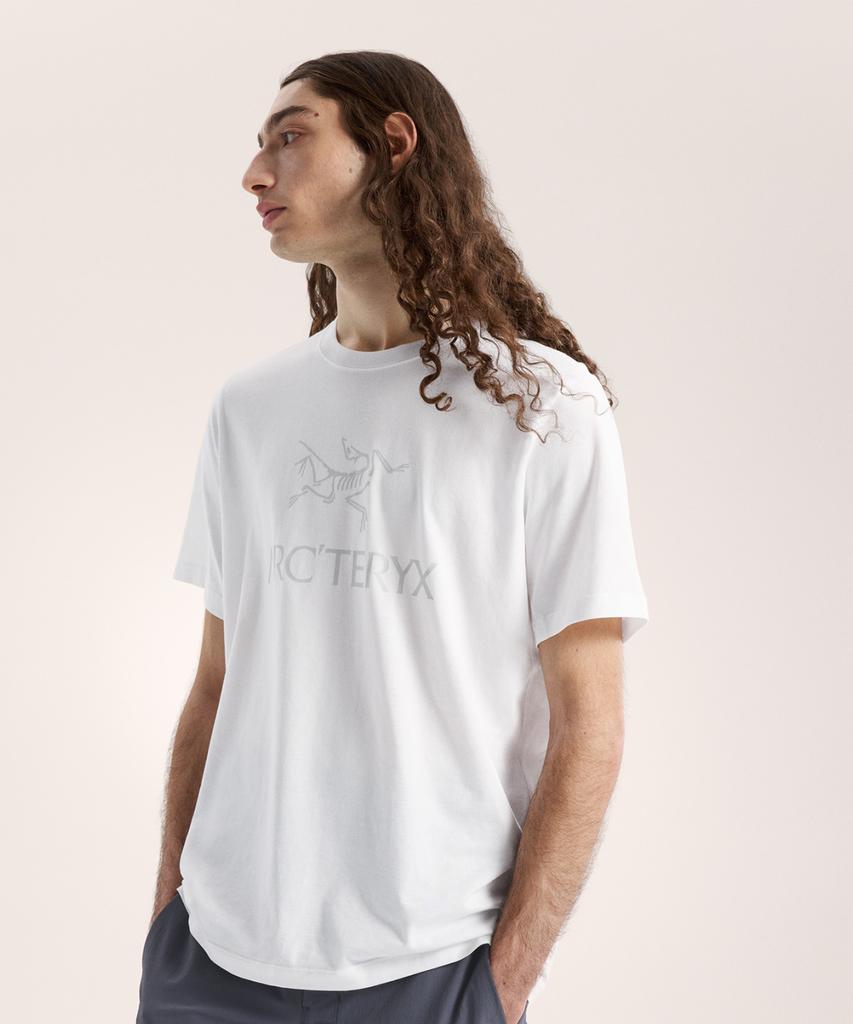 Akeuteligseu Arc Word Logo Ss Men'S - White Light / Solitude / Atqsm07991