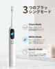 PLUZZ EB1 Sonic Electric Toothbrush with 2025 Innovative Sweep Vibration 6 Replacement Brush 3 Smart Brushes Per Gum Storage Case Included Technology,