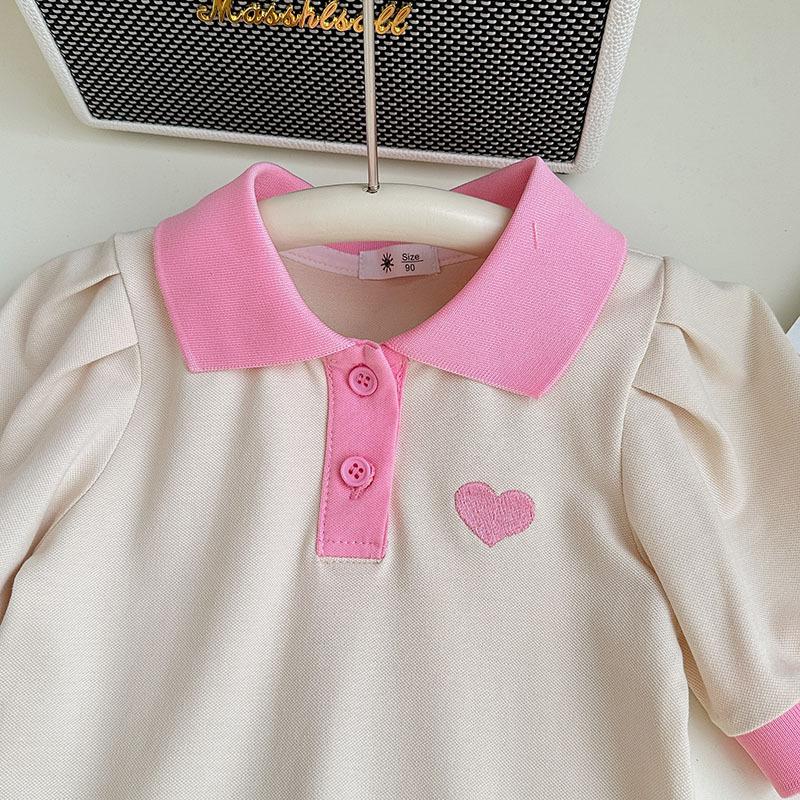Girls' Summer Dress New Fashionable Children'S Polo Princess Dress Little Girl'S Stylish Summer Dress