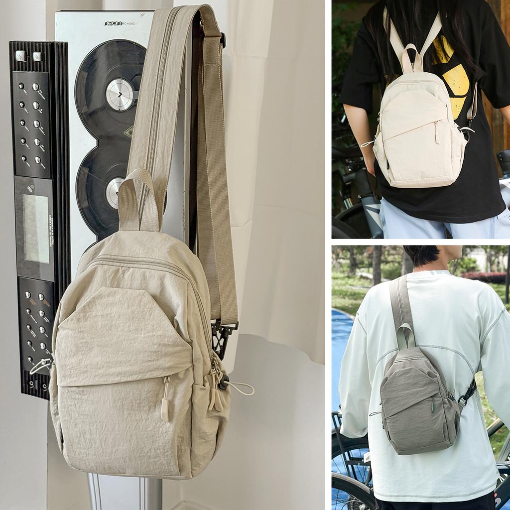 Men's Chest Bag, Able Chest Messenger Bag, Niche Waist Bag, Large-Capacity Casual Commuter Shoulder Bag, Mountain Climbing
