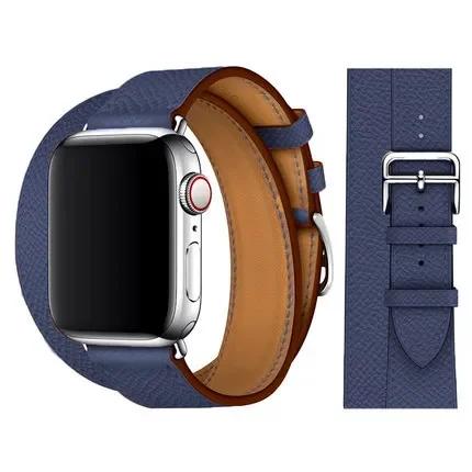 Genuine Leather Bracelet Strap For Apple Watch Band 45mm 49mm 41mm 44mm 42mm 46mm Leather Wristband iWatch Ultra 11 10 9 8 7 6 5