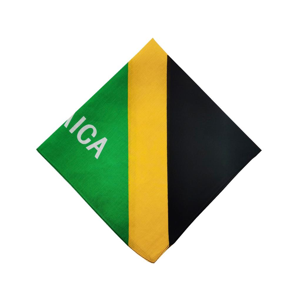 55x55cm Flag Print Bandana Music Festivals Hair Kerchief Multi Purpose Head Wrap Square Turban for Girls Photo Props