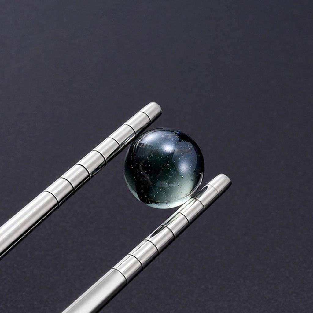 Set de Bețișoare din Oțel Inoxidabil, 5 Perechi, Reutilizabile, Ușoare, Metalice, Japoneze, Chinezești, Coreene, Anti-alunecare, Sigure pentru Mașina de Spălat Vase