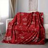 1Pc Santa Claus Reindeer Blanket Soft And Comfortable Casual Warm Camping Travel Christmas Halloween Gift M91717
