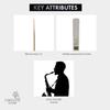 FORESTONE White Bamboo Reeds for Tenor Saxophone [Hardness: 2.5] FSWT25