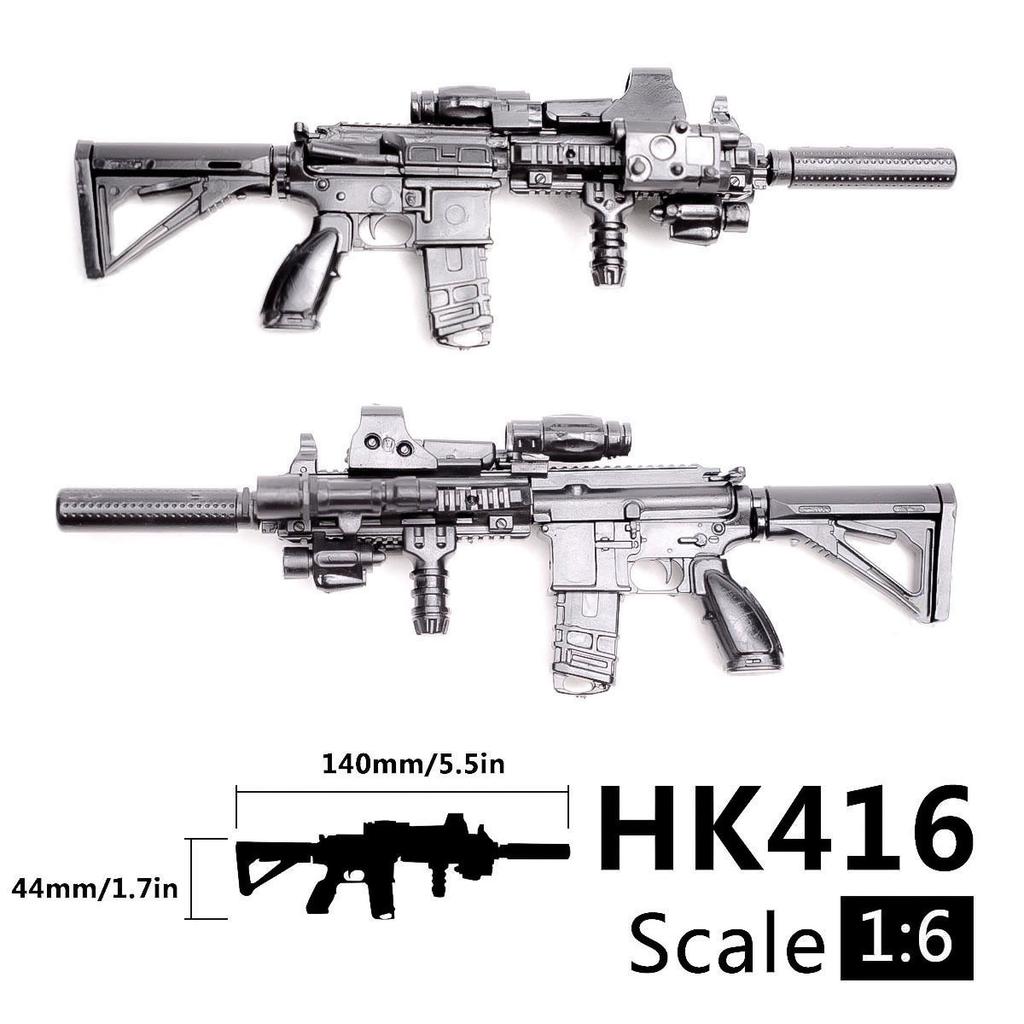 1:6 Scale Toy Mini Gun Model M134 MG42 AK47 98K Rifle Puzzles Building Bricks Assembly Scene Sandpan Game Toy