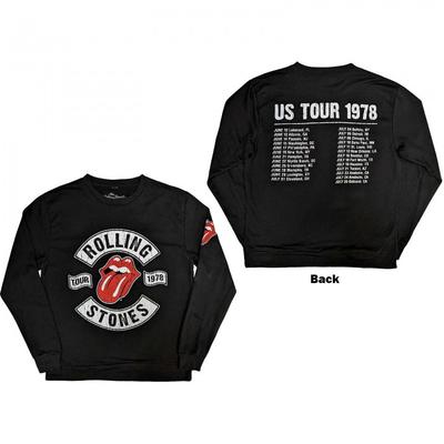 The Rolling Stones Unisex Adult US Tour 1978 Back Print Sweatshirt