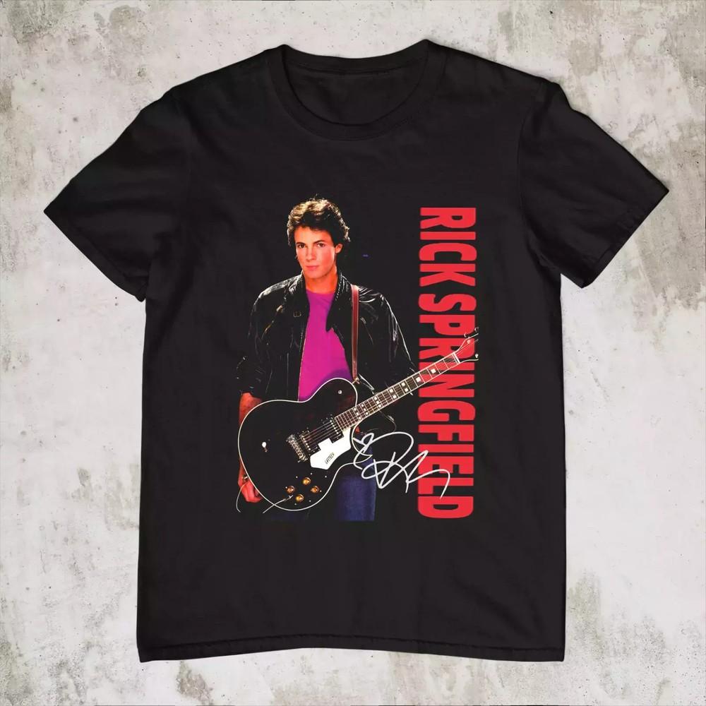 NEW RARE Rick Springfield Shirt Rick springfield Black All Size Shirt. Unisex T-Shirt S