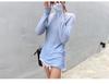 Light Blue Sheer Long Sleeve Casual T-shirt for Women – Sexy and Comfortable