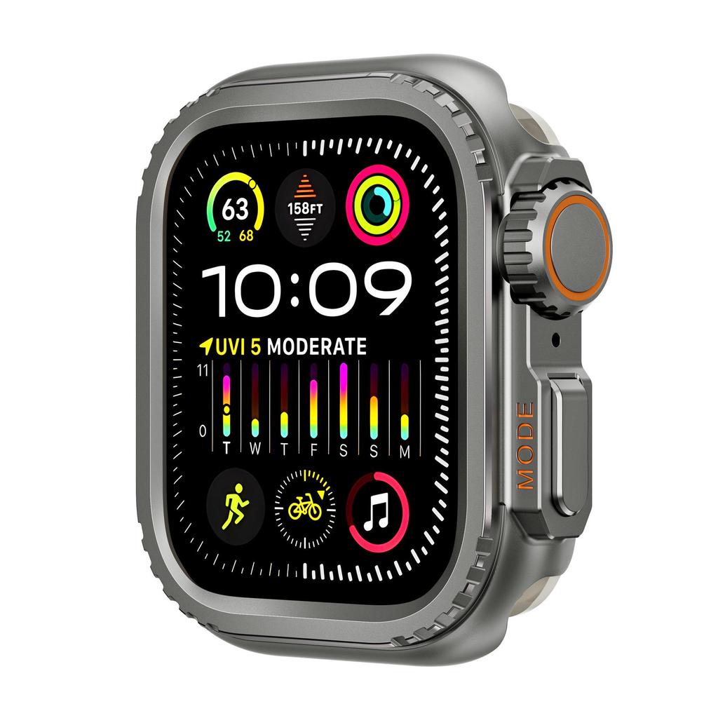 Kompatibelt Ultra Metallskal för Apple Watch Series 9 (44/45mm)