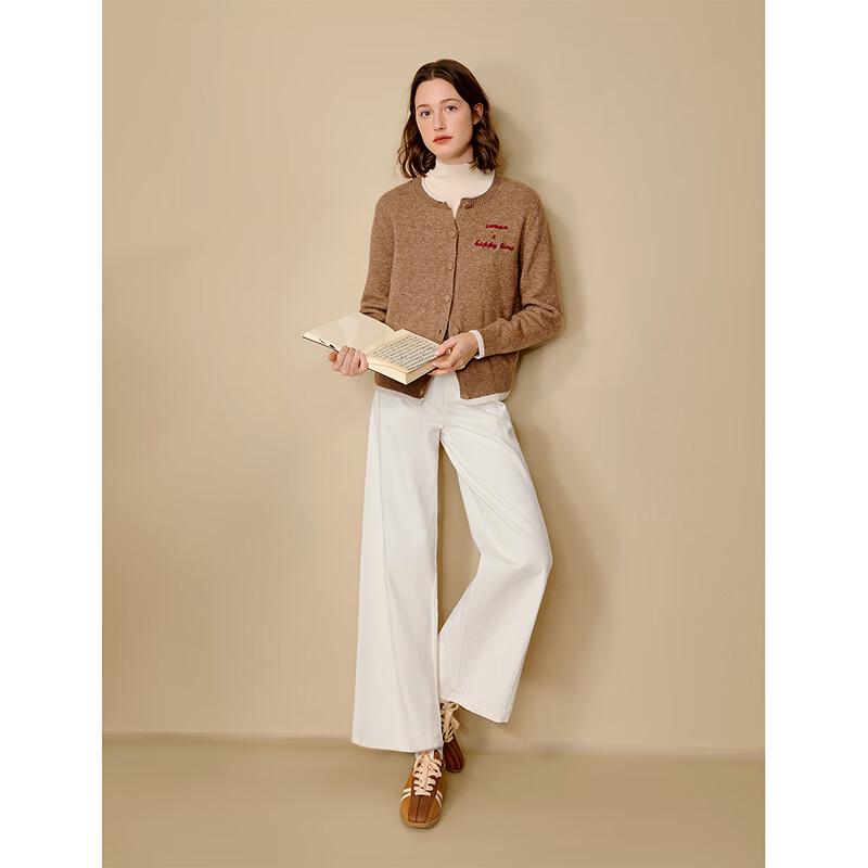 Inman Colorblock Embroidered Knit Cardigan