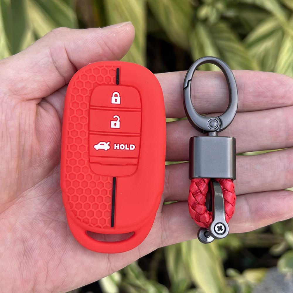 Silicone Car Key Case Soft Remote Cover Protector for HONDA CIVIC 11th Gen VE-1 Accord 2021 2022 Accord Vezel Pilot Freed CRV