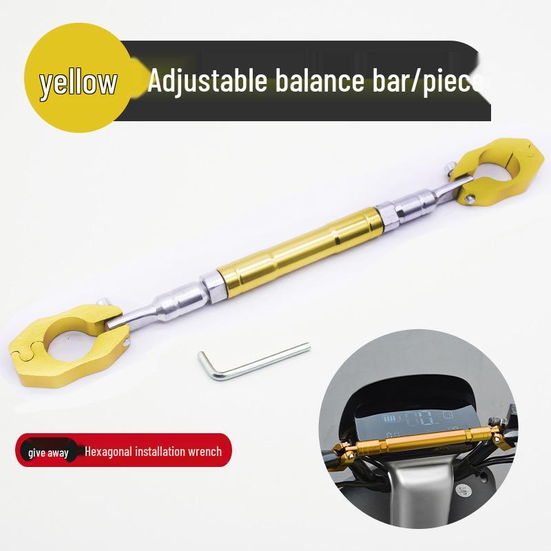 Enhanced Motorcycle Crossbar Balance Handlebar Extension Rod